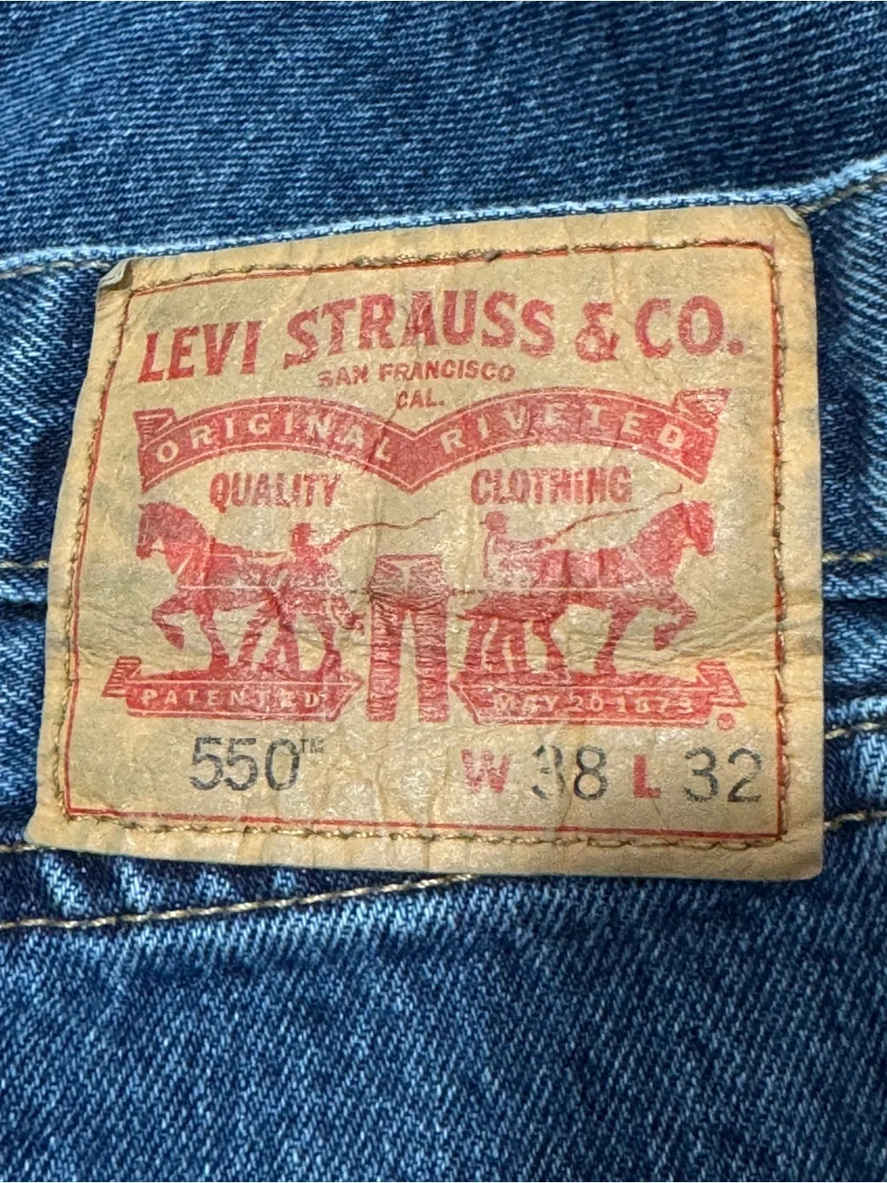 Levi’s 550 Relaxed Fit Jeans Men’s W38 L32 Medium Wash